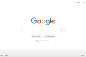 google search engine homepage