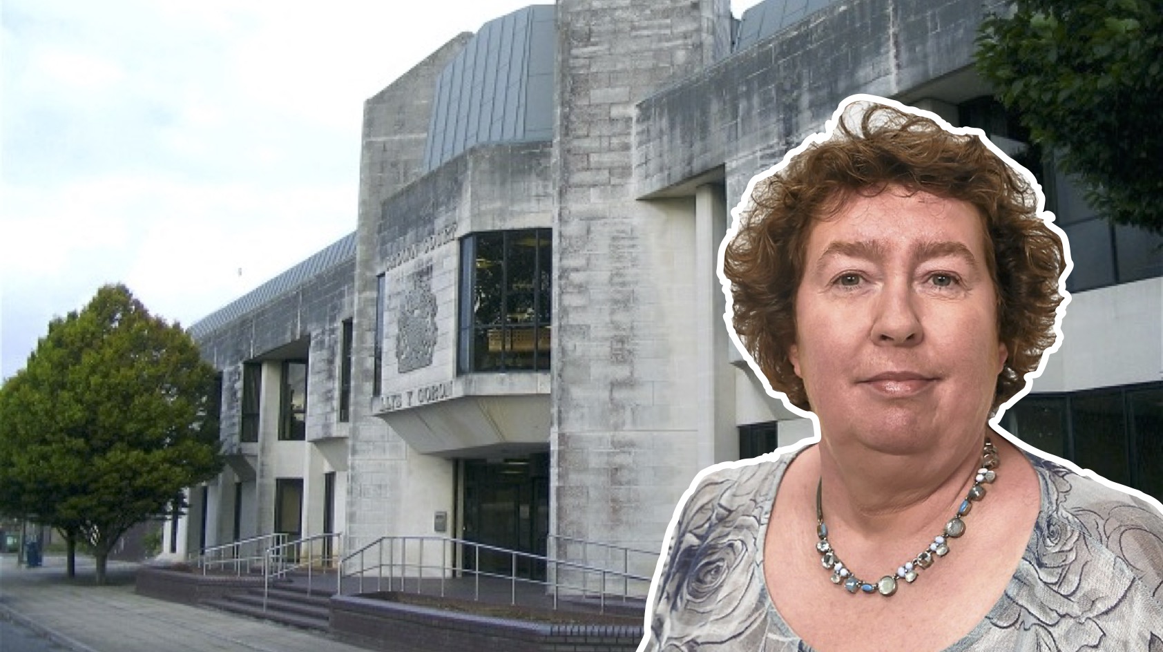 Plaid MS Helen Mary Jones, who was summoned to court over a "highly inappropriate" tweet.