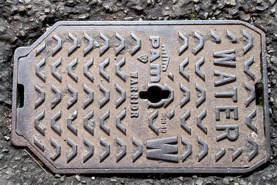Water manhole cover