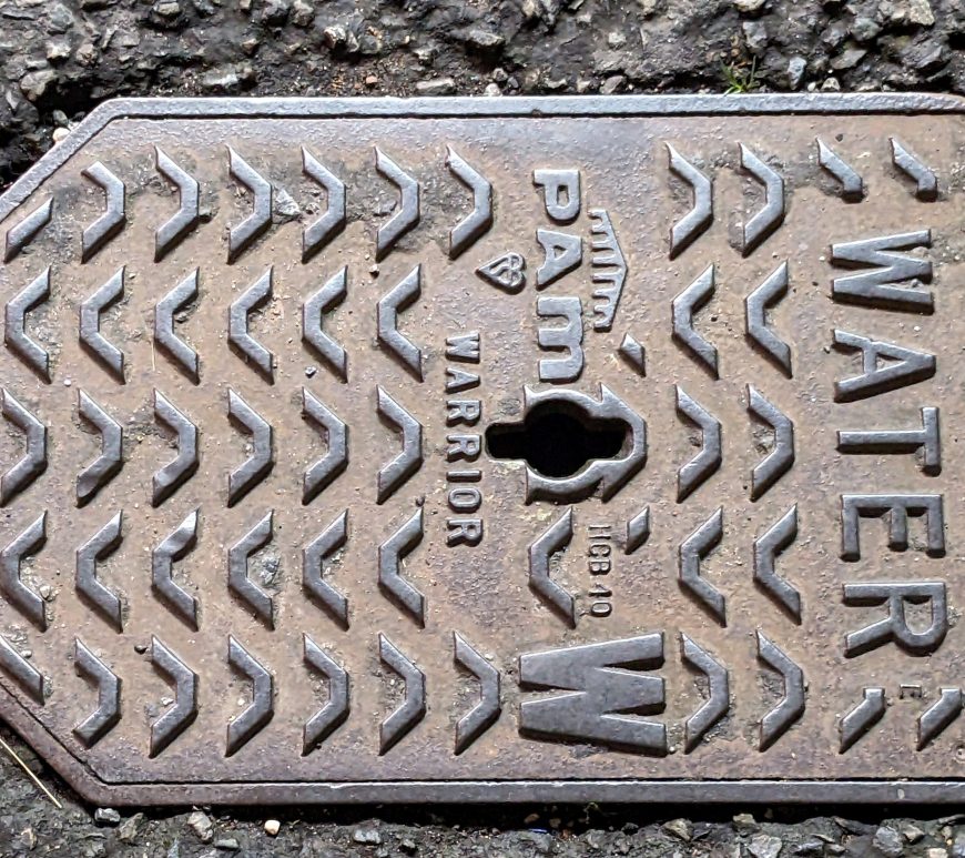Water manhole cover