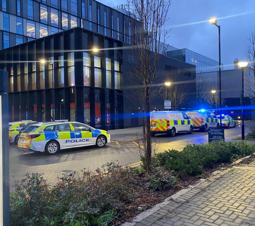 Cardiff Uni's Sparc building.