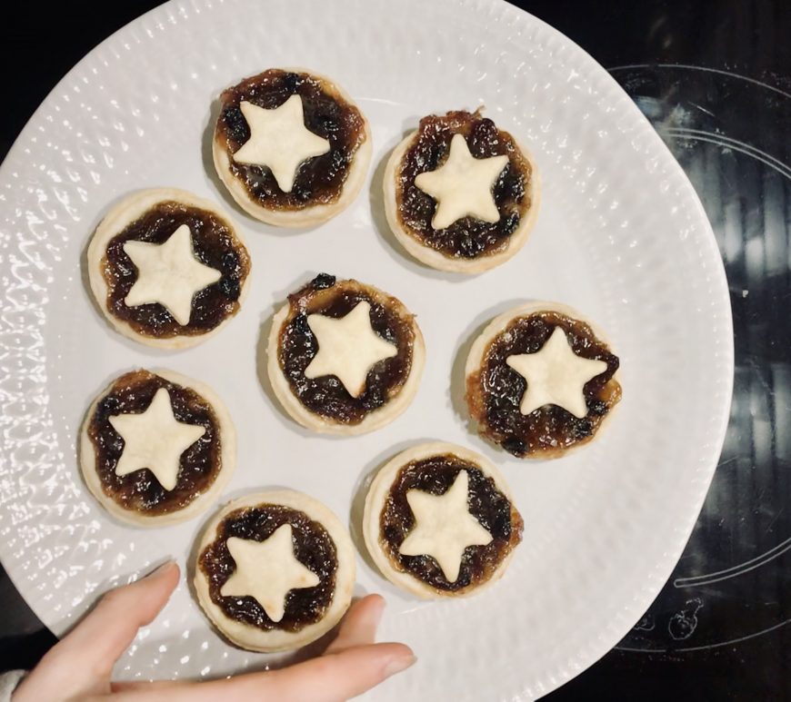 Mince Pies on a plate