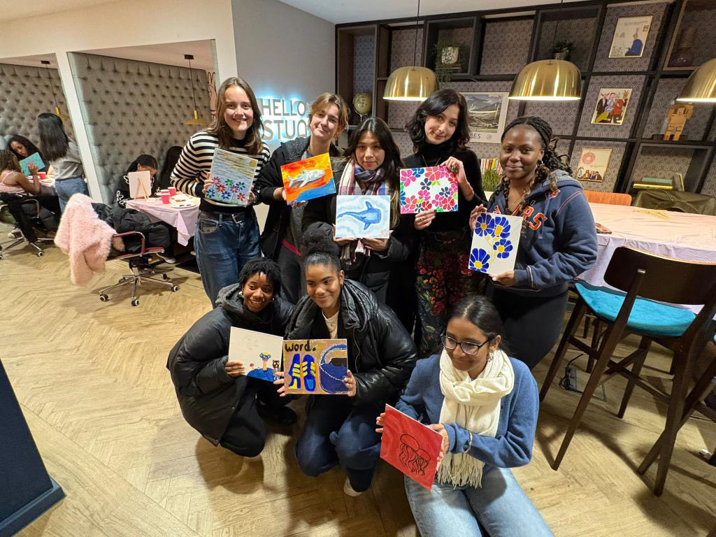 WOLA Cardiff's Sip and Paint event