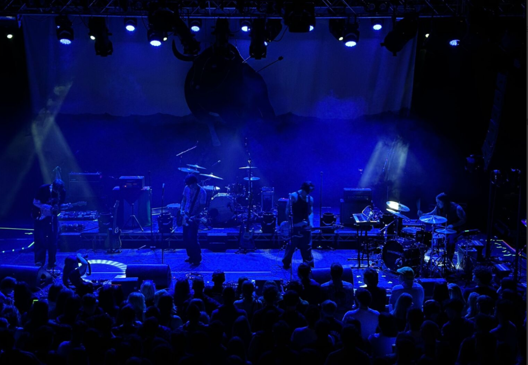 Permanent (Joy) on stage at The Great Hall