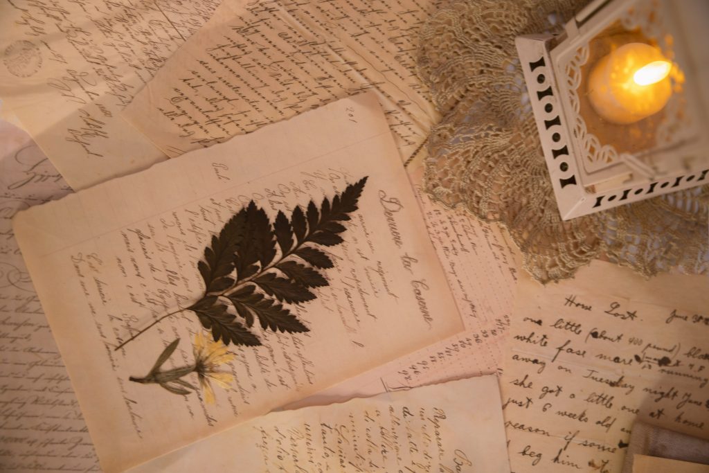 Letters by candlelight