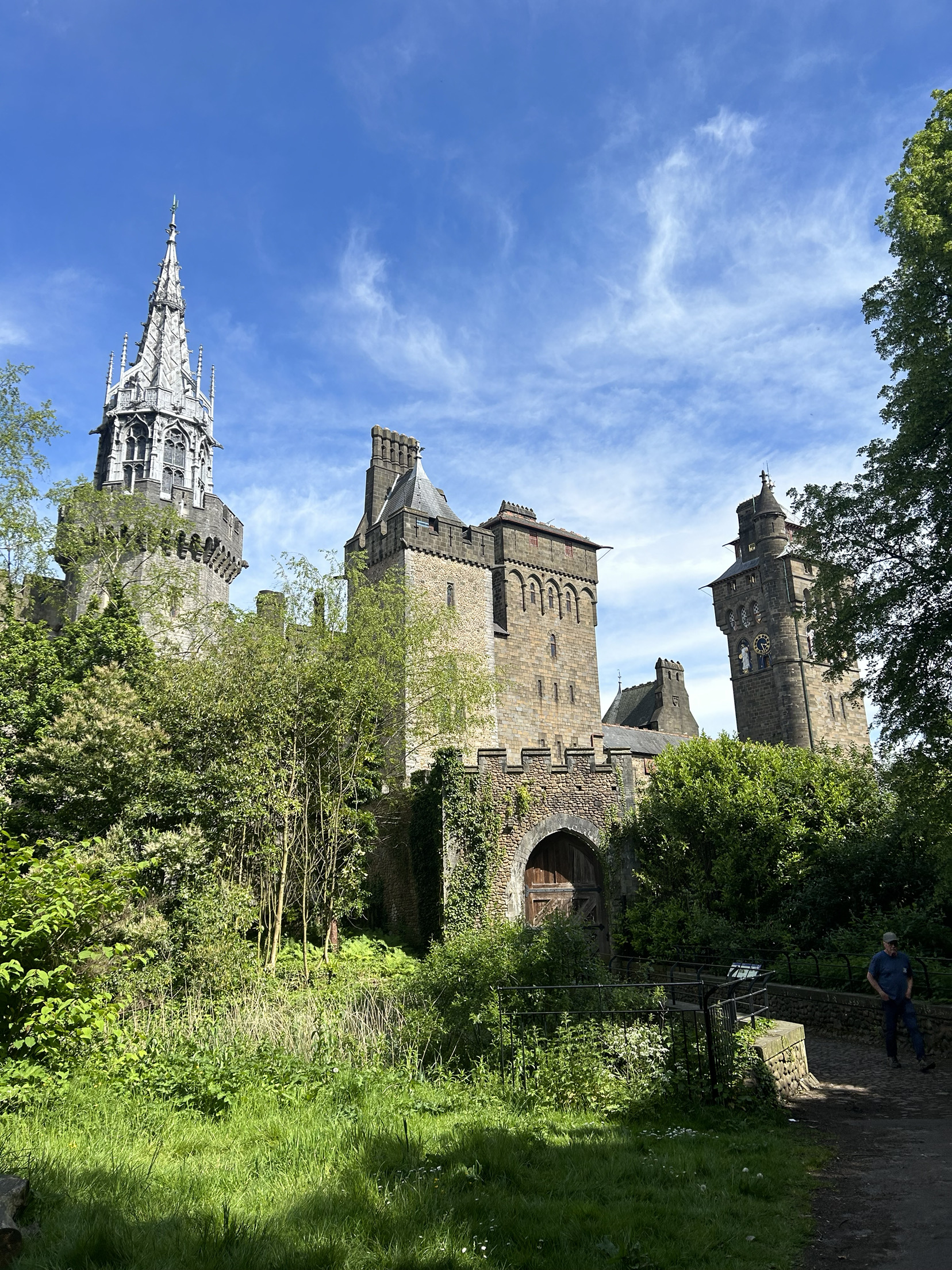 Sunny day at Cardiff Castle